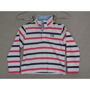Prodoh Striped Shirt Size 3T Long Sleeved White Pink Blue